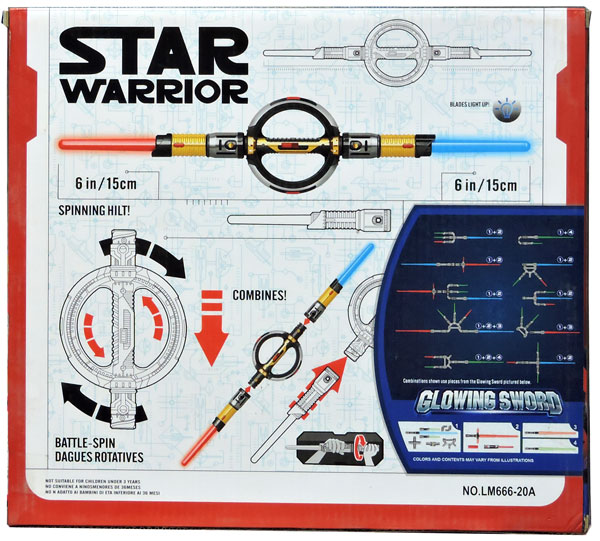 Star Warriors Glowing Sword Blades Light Up