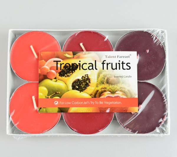 Talent Fareast 6 Pcs Aromatherapy Smokeless Candles Burning 8 Hours