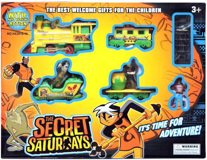 The Secret Saturdays Battery Operated Toy Train Track Set with Light Music