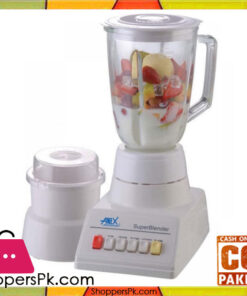 Anex AG-808 - Glass Blender & Grinder - 350 W - White (Brand Warranty)