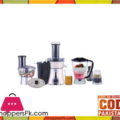Anex AG-3051 - Multifunction Food Processor - 700 Watts - Black & Silver