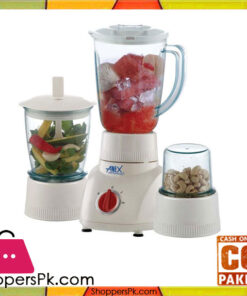 Anex AG-6026 - Blender with 2 Grinders - 3 in 1- White