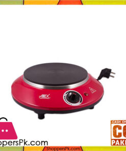 Anex AG-2065 - Deluxe Hot Plate - Red & Silver