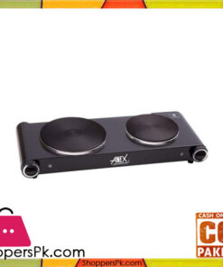 Anex AG-2062 - Deluxe Hot Plate Double - Black