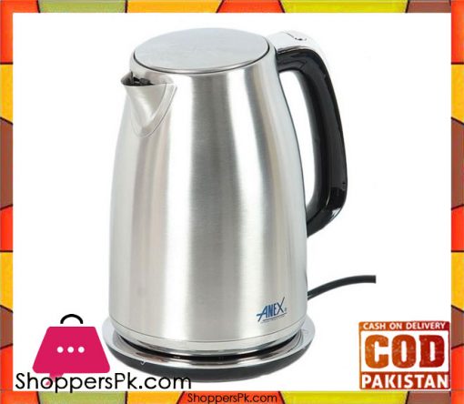 Anex Deluxe Kettle - AG 4048 - 1.7 LTR - Silver & Black