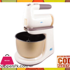 Anex AG-818 - Deluxe Hand Mixer with Bowl - Beige & White
