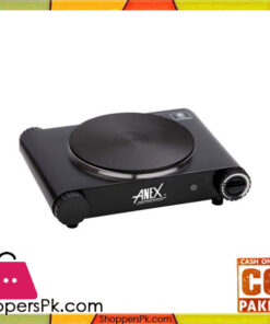 Anex Deluxe Hot Plate Single - AG-2061 - Black