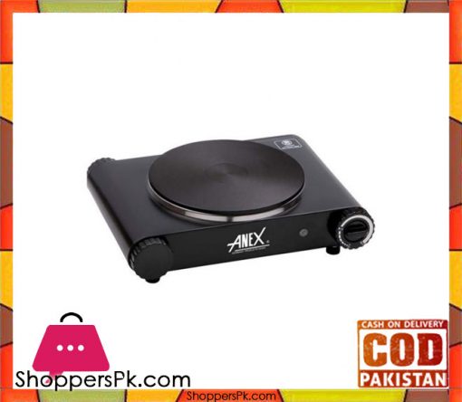 Anex Deluxe Hot Plate Single - AG-2061 - Black