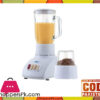 Anex AG-6039GL - 2 in 1 Blender Grinder with Glass Jug - White (Brand Warranty)