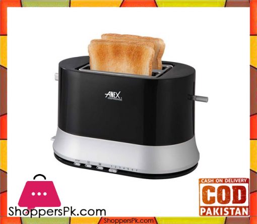 Anex AG-3017 - 2 Slice Toaster - Black Cool Touch