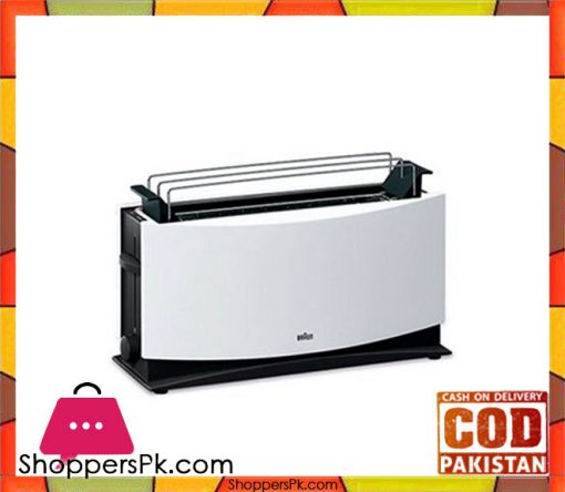 Braun HT-550 - MultiToast, 4 Slot Toaster - White - Karachi Only