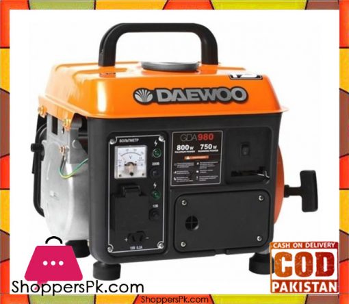 Daewoo  Petrol Generator 0.72 kW - GDA980 - Orange - Karachi Only