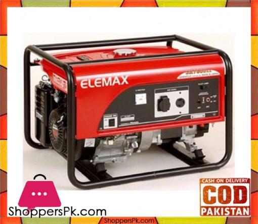 Elemax  Petrol Generator 6.5 KVA - SH7600EX - Red