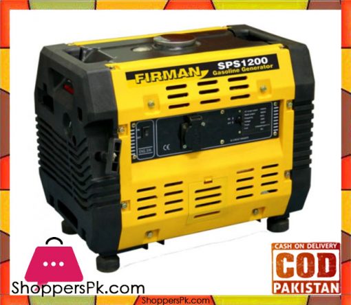 Firman  SPS1200 - Sound Proof Canopy Petrol Generator - Yellow & Black - Karachi Only