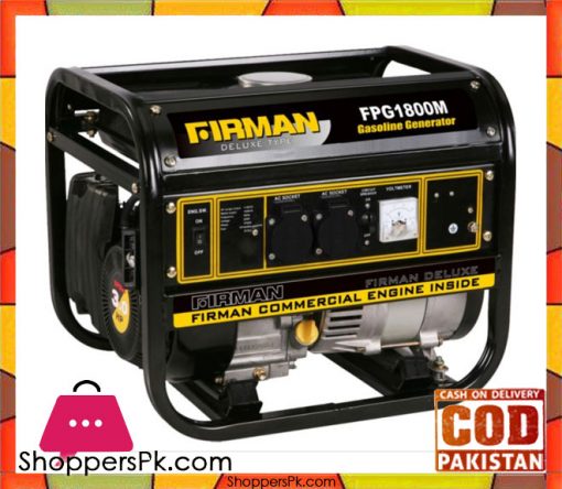 Firman  FPG1800 - Petrol Generator - 1.1 kW - Black - Karachi Only