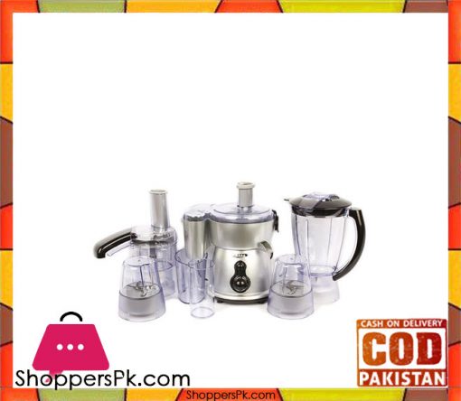 Gaba National Juicer Blender - Gn-921Dlx - Silver With Black (Brand Warranty) - Karachi Only