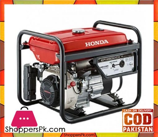 Honda  HONDA ER2500CX (GAS & PETROL) - Generator - 2.2 KVA - Red (HONDA ATLAS (PVT) LTD WARRANTY - Karachi Only