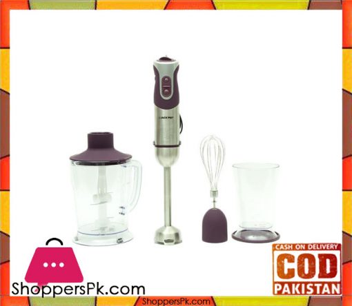 Jack Pot - Hand Blender Set - Purple and Silver (Brand Warranty) JP-904 - Karachi Only