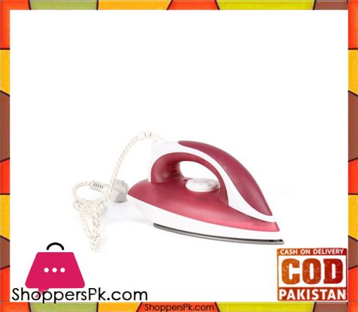 Jack Pot JP-12-Dry Automatic Iron - Red and White (Brand Warranty) - Karachi Only