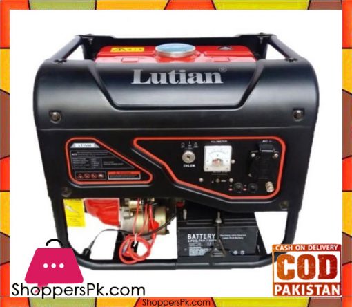 LUTIAN  LT1500 - Petrol Generator - 1 kW - Red & Black - Karachi Only