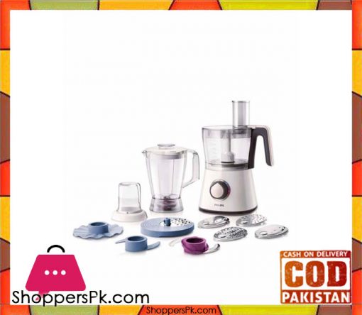 Philips Viva Collection Food Processor - HR7761/00 - 750W - White - Karachi Only