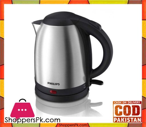 Philips HD9306/03 - Kettle - 1.5 L - 1800 W - Silver & Black (Brand Warranty) - Karachi Only