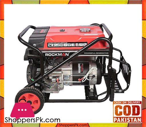 Rockman  RC8000ES - Generator - 7500watts - Black & Red - Karachi Only