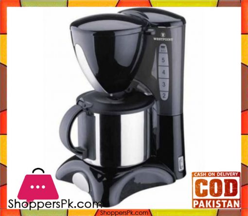 Westpoint Deluxe Coffee Maker - WF-2022 - Black - Karachi Only