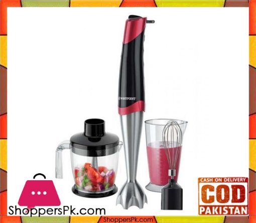 Anex Hand Blender With Beater AG-115 - 300W - Silver & White