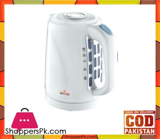 Westpoint WF-999 - Deluxe Cordless Kettle Concealed Element - White - 1850-2200 Watts - Karachi Only