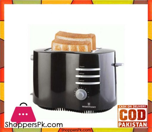 Westpoint WF-2542 - Deluxe 2 Slice Pop-Up Toaster - Black - Karachi Only