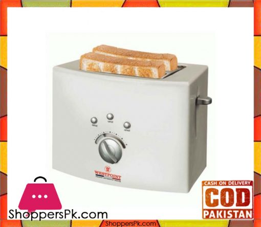 Westpoint WF-2540 - Deluxe 2 Slice Pop-Up Toaster - White - Karachi Only