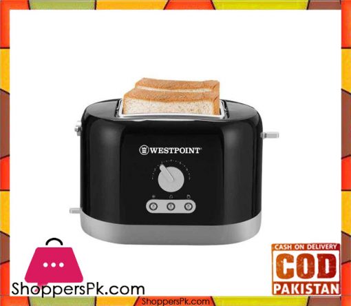 Westpoint WF-2538 - 2 Slice Toaster - Black - Karachi Only