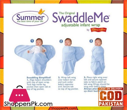 0-3 Months Baby 100% Cotton Summer SwaddleMe Adjustable Infant Wrap