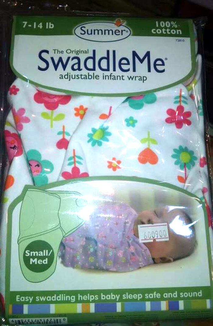 0-3 Months Baby 100% Cotton Summer Swaddleme Adjustable Infant Wrap