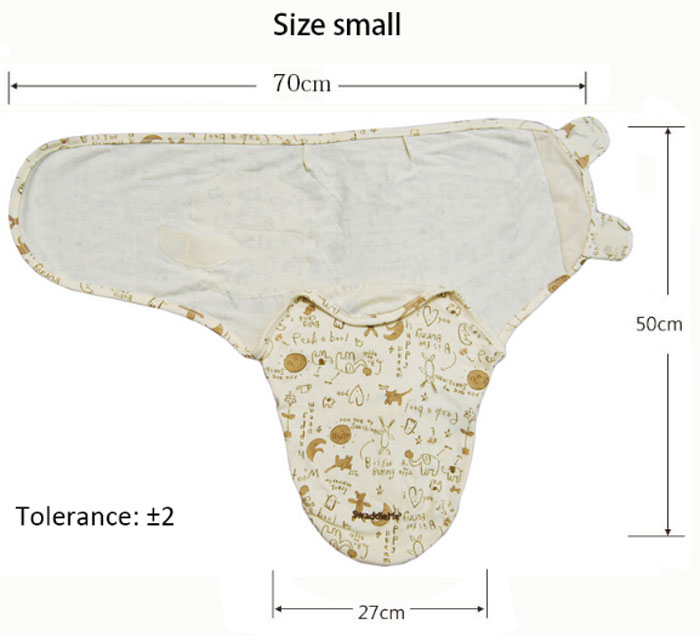 0-3 Months Baby 100% Cotton Summer Swaddleme Adjustable Infant Wrap