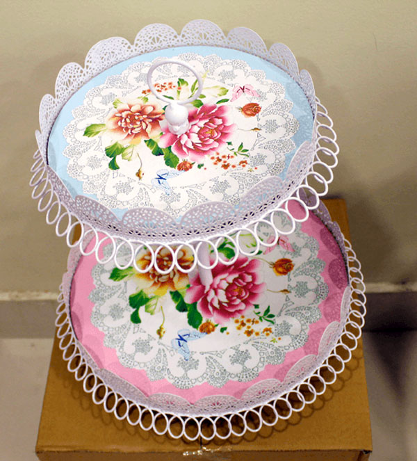 2 Tier Metal Cake Stand