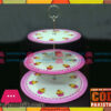 3 Layer Cake Stand Glass