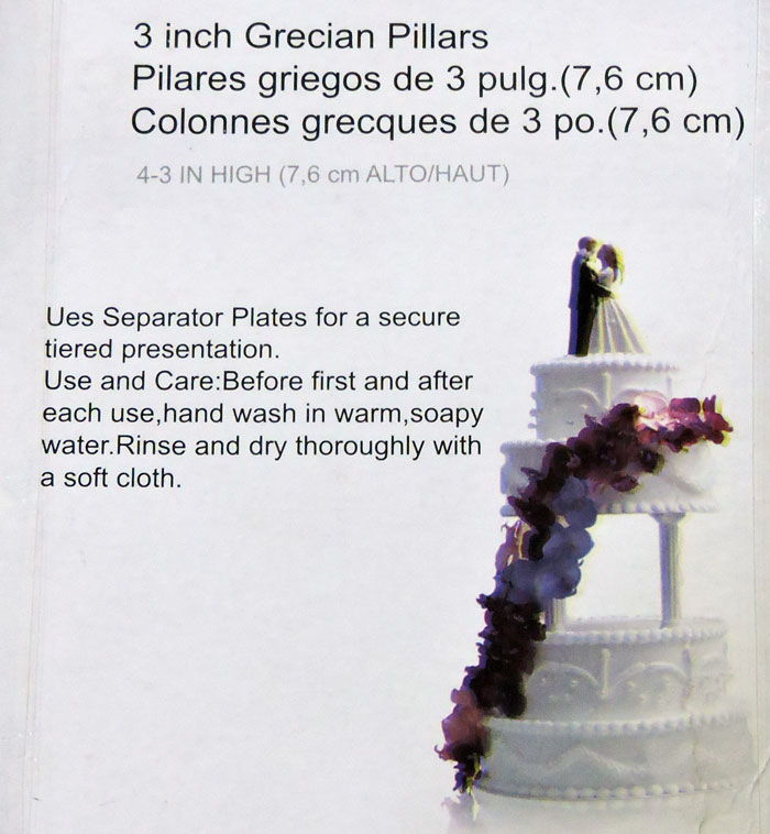 3 Inch Grecian Pillars