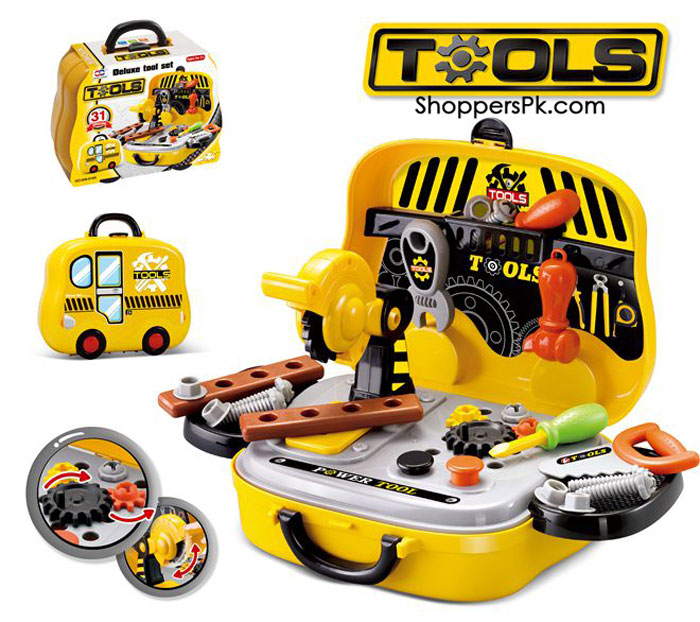 31 Pcs Deluxe Kids Tool Set In Pakistan - 008-916A