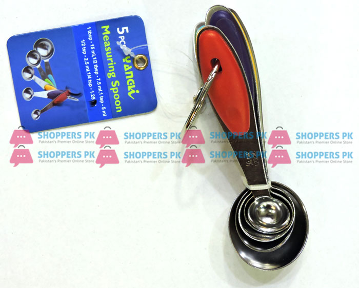 5 Pcs Yangi Measuring Spoon Stainless Steel