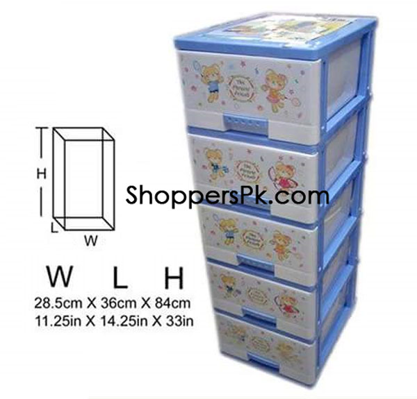 5 Tiers Plastic Storage Cabinet HD-2367