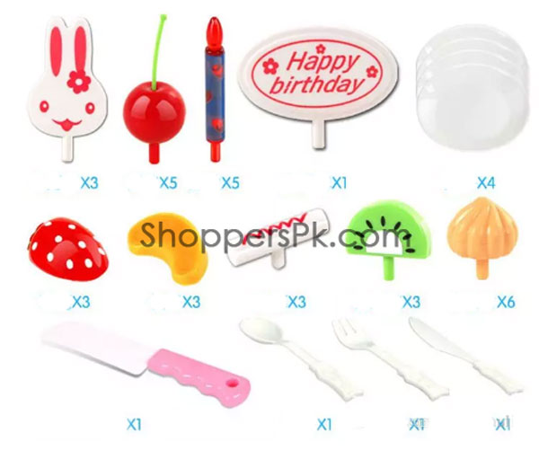 56 Pc Children'S Play Cake Trolley 889-15A