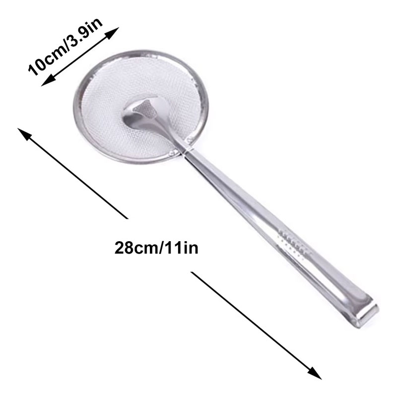 Frying Tong Stainless Steel Oil Frying Clamp Filter Colanders