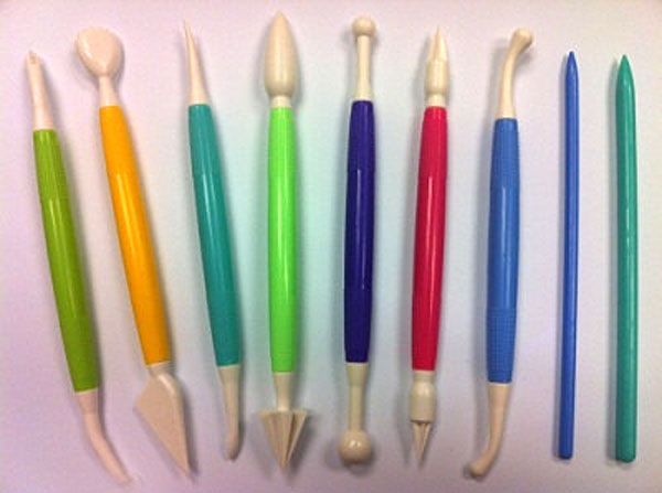 9 Piece Fondant &Amp; Gum Paste Modeling Tool Set