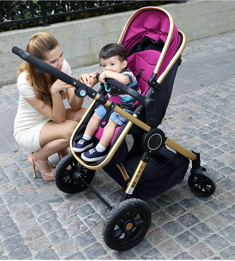 Baby High-Quality Stroller Two-Way Four-Wheeled Folding Baby Carriage
