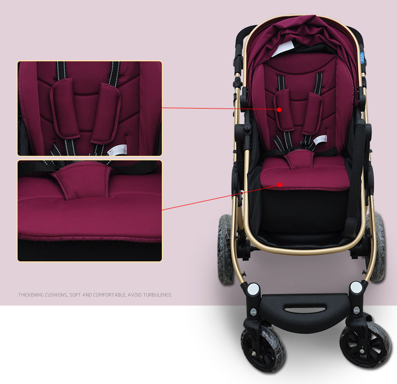 Baby High-Quality Stroller Two-Way Four-Wheeled Folding Baby Carriage