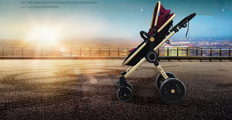 Baby High-Quality Stroller Two-Way Four-Wheeled Folding Baby Carriage