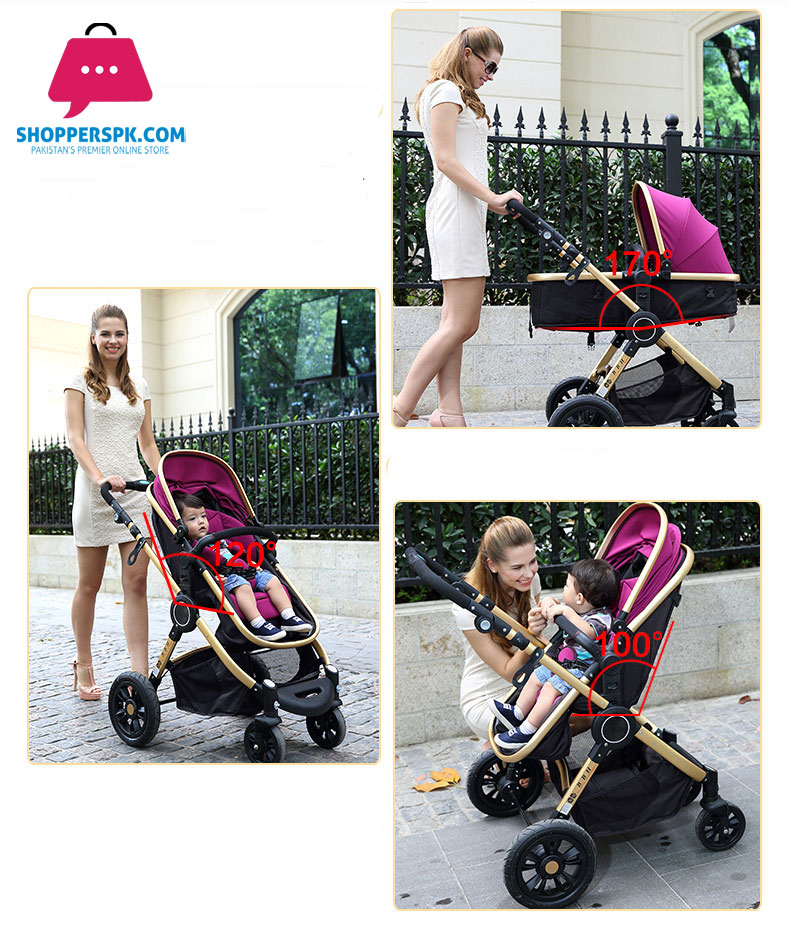 Baby High-Quality Stroller Two-Way Four-Wheeled Folding Baby Carriage