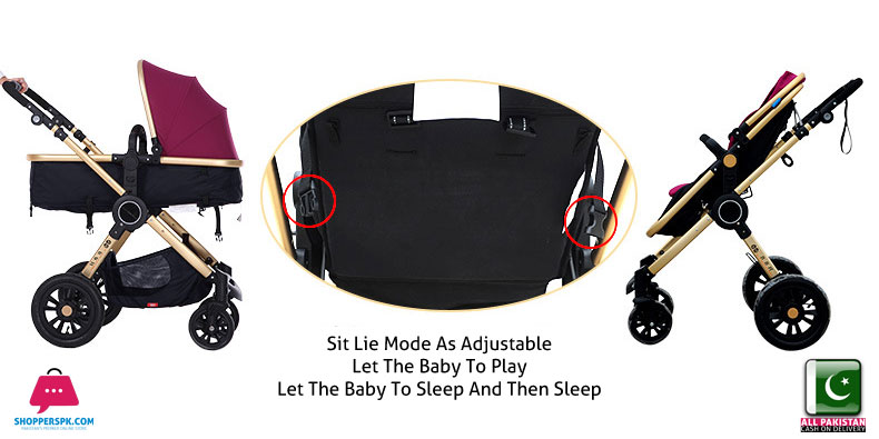 Baby High-Quality Stroller Two-Way Four-Wheeled Folding Baby Carriage